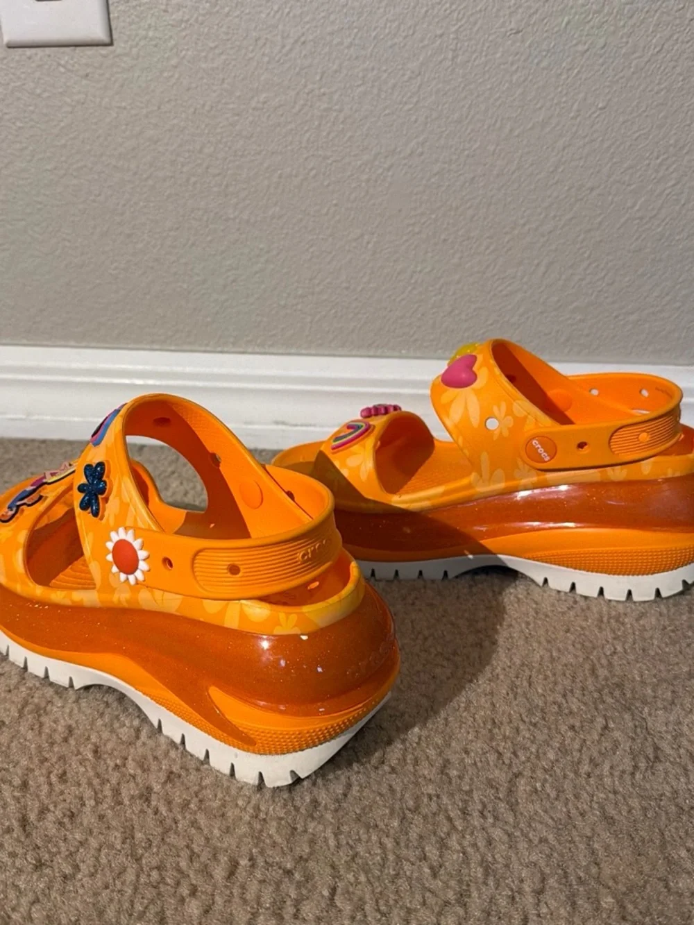 Lizzie Mcguire Orange Crocs